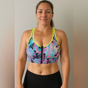 Victoria's Secret Neon Multicolor Sports Bra